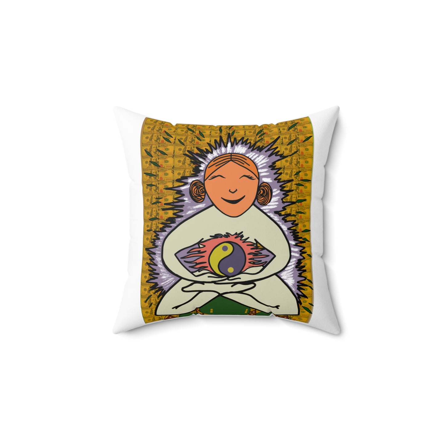 Faux Suede Square Pillow